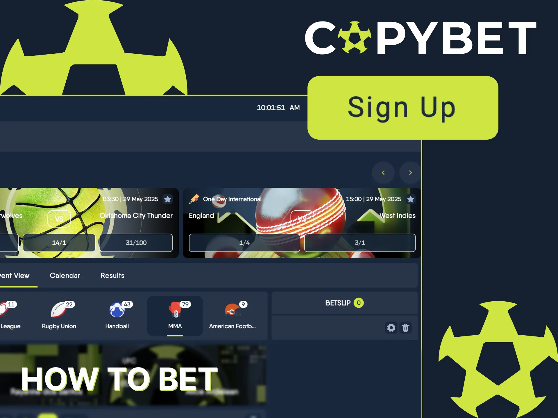 Win more from every UFC bout on Copybet.