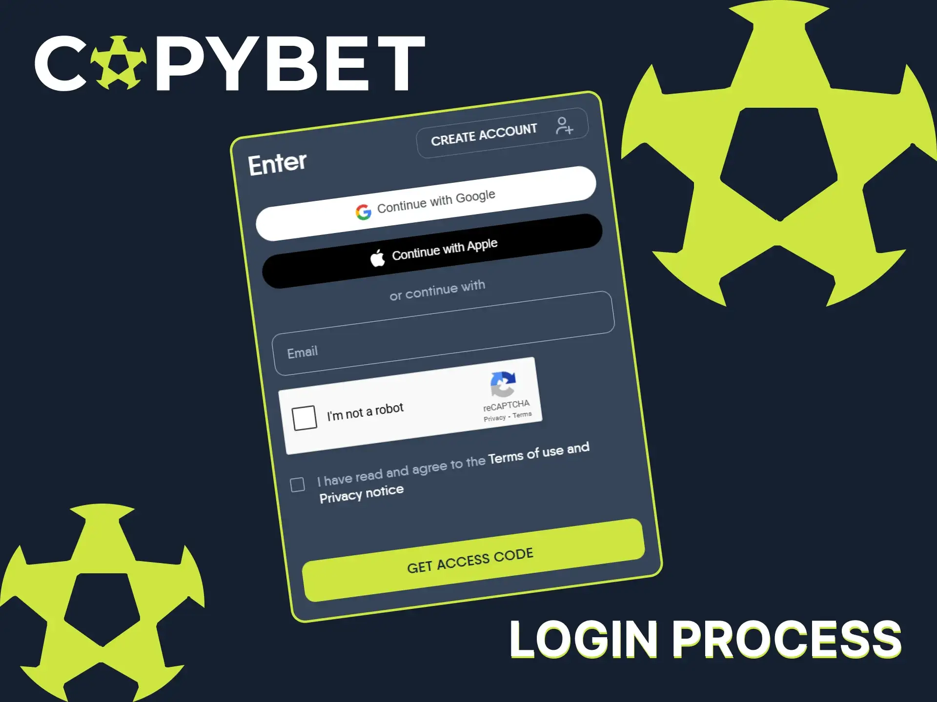 Open the official CopyBet website and log in to your account.